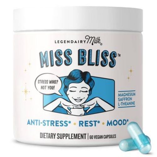 Legendairy Milk Miss Bliss Anti Stress Support Dietary Supplement Capsules - 60ct