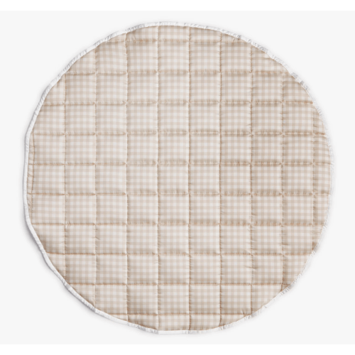 Picnic Gingham Play Mat - Beige