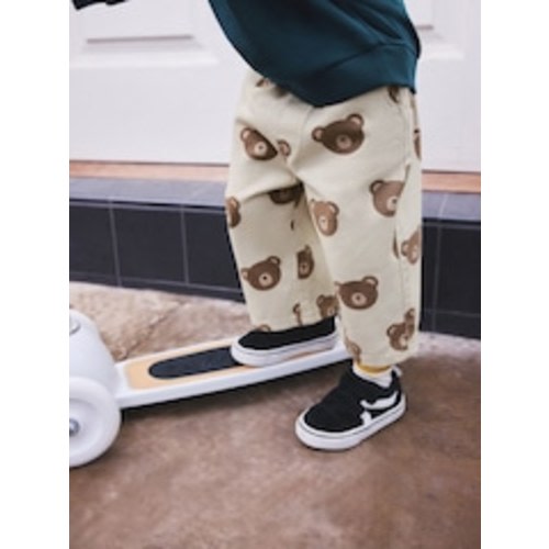 Buy Ecru Cream Bear Pull On Wide Trousers (3mths-7yrs) from Next USA