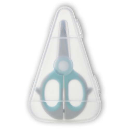 Vikakiooze Food Shears for Baby - Baby Food Scissors, Portable Baby Food Scissors, Children'S Safe Food Cutter, with Blade Lid and Travel Case, Parent Must-Have for Baby