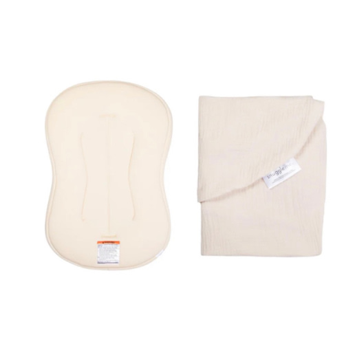 Lounger Curve + Muslin Cover Set | Natural