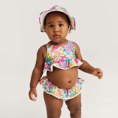 Margie Ruffled Tankini Two Piece Swimsuit