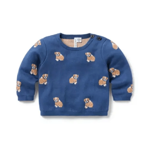 Baby Blueberry Dream The Baby Dog Sweater by Janie and Jack
