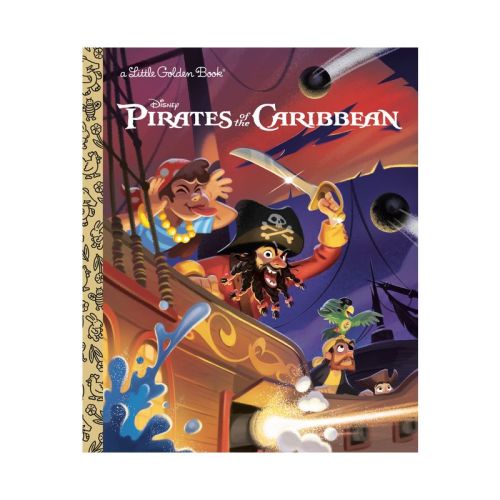 Pirates of the Caribbean (Disney Classic) - (Little Golden Book) by Nicole Johnson (Hardcover)
