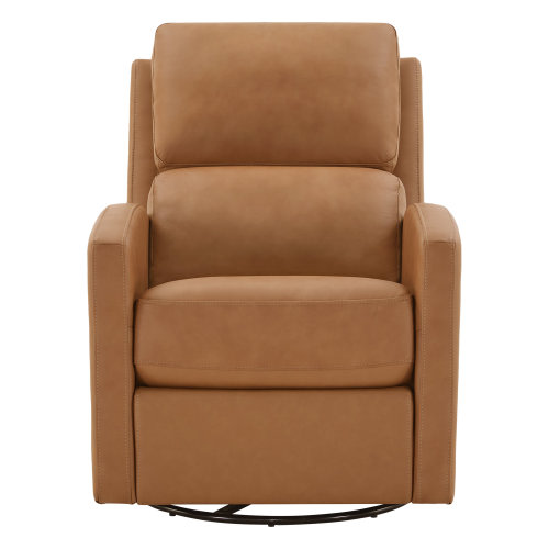 Birch Lane™ Genuine Leather Swivel Power Recliner & Reviews | Birch Lane