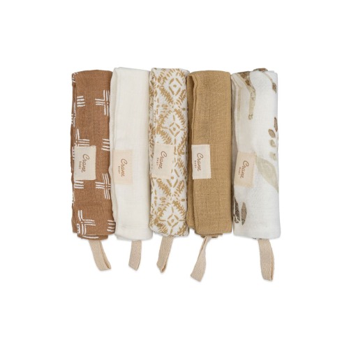 Kendi 5-Pack Cotton Muslin Washcloths