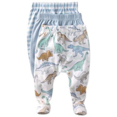 Baby Boys' or Baby Girls' Pull-On Footed Pants, 3-Pack