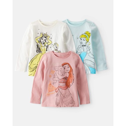 Toddler Girl 3-Pack Disney© Princess Long-Sleeve Graphic Tees | Carter's