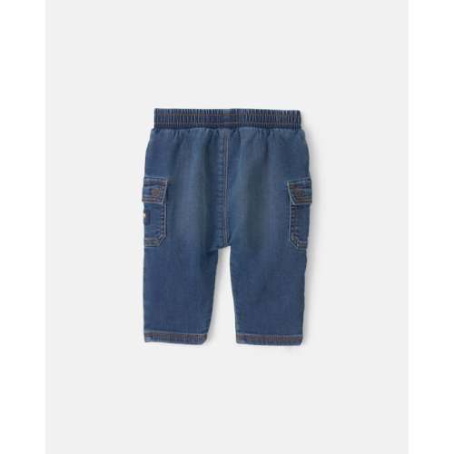 Baby Boy Denim Cargo Jeans - Medium Wash - OshKosh B'gosh | Carter's