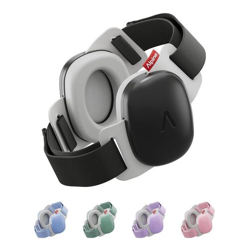 Alpine Muffy Baby Comfort - Protects Hearing for Babies and Toddlers - CE & ANSI Certified - Unique Headband for Safe fit & Comfort - Multi-adjustable for Ages 3-48 Months, 24dB Sound Reduction, Black