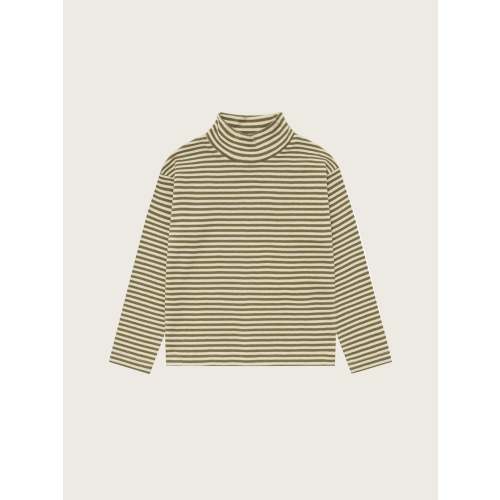 Fern Stripes Turtle Neck Top ~ Organic Zoo