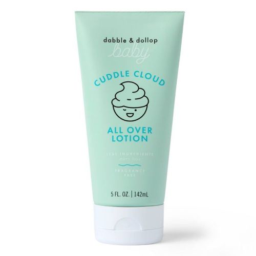 Dabble & Dollop Baby Cuddle Cloud All Over Lotion, Fragrance-Free, Lightweight Moisturizer for Sensitive Skin, Newborn Safe - 5 fl oz