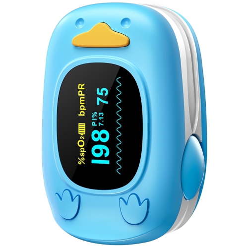 HealthTree Pulse Oximeter Fingertip for Kids and Childrens Included Lanyard, 2 AAA Batteries, Manual