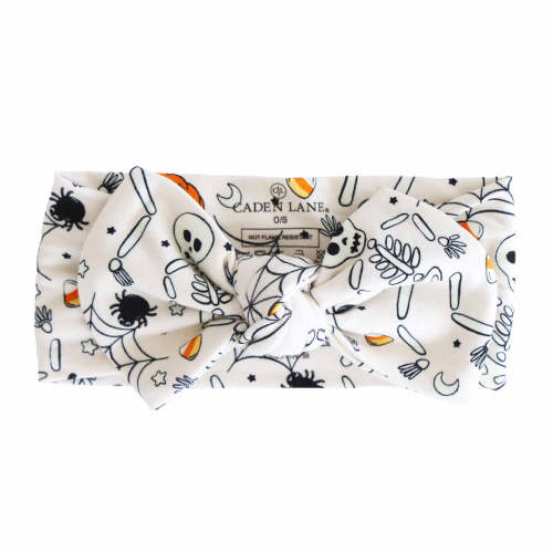 Silly Skellies Knit Large Bow Headwrap