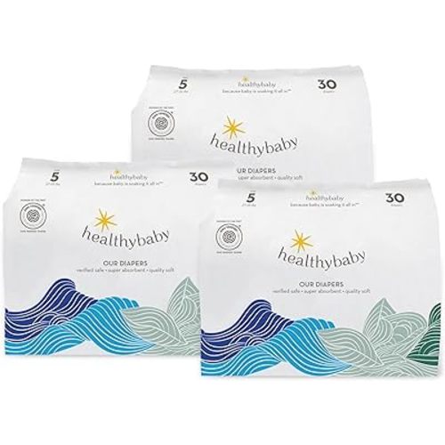 Our Diapers | EWG Verified Safe & Plant-Based Diapers | Leak Protection | Soft Organic Cotton Shell | Chlorine-Free Diaper for Sensitive Skin | Size 6 (27-35 lbs) 78 Count