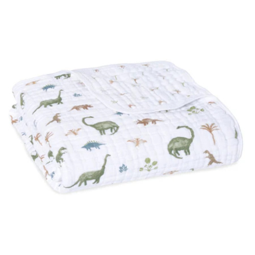 Dino Jungle Essentials Cotton Muslin Blanket | aden + anais