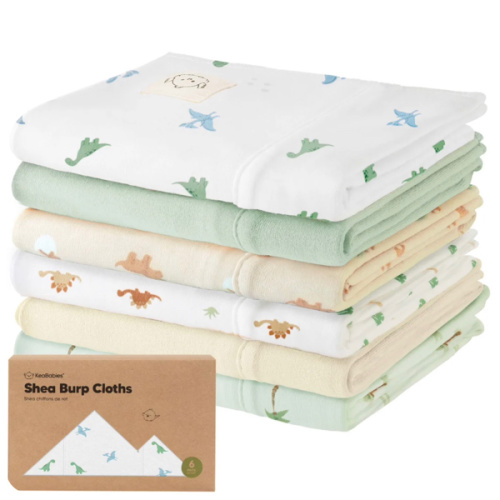 Organic Baby Burp Cloths & Bibs Set For Feeding – KeaBabies