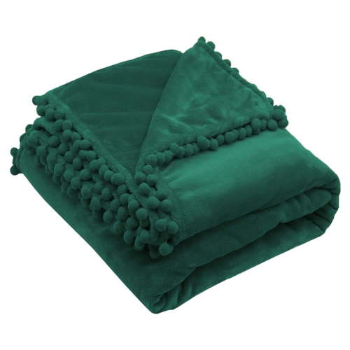 FRCOLOR  Bedding Blanket Emerald Flannel Newborn Washable Baby Office
