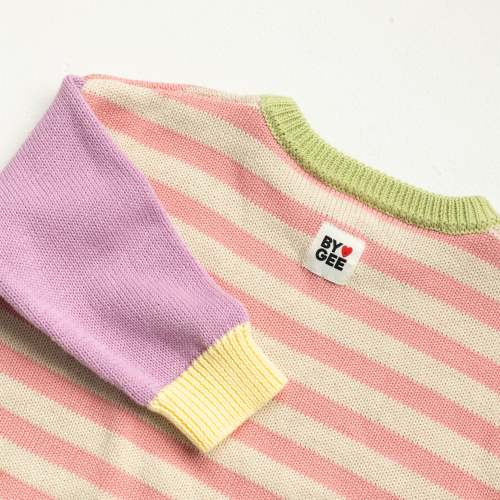 Colour Block Knitted Set - Sherbert&nbsp;-&nbsp;BY GEE