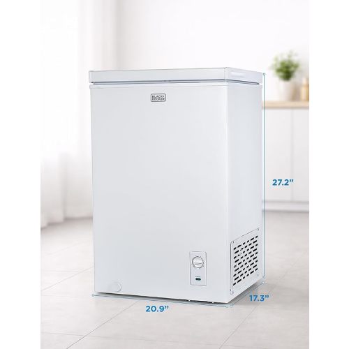 BLACK+DECKER 2.0 Cu. Ft. Compact Chest Freezer, BCFK206, White