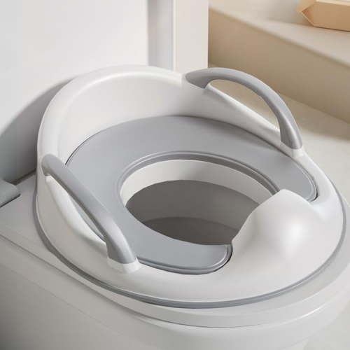 PandaEar Baby Toddler Potty Training Toilet Seat for Boys and Girls with Handles| Child Kids Potty Seat Toilet Seat Attachment| Safe Urine Guard Non-Slip Rubber Rim| Fits Round & Oval Toilets