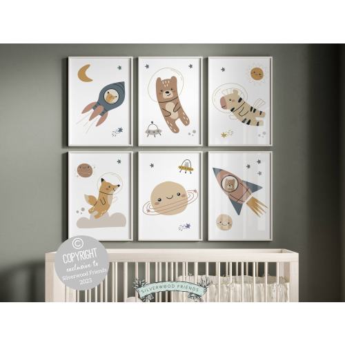 Outer Space Nursery Prints