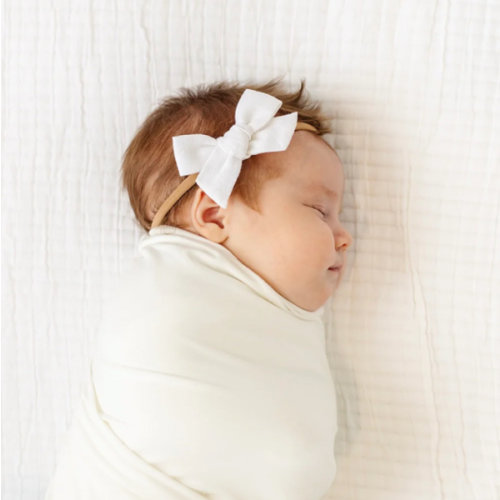 Classic Bow - White Headband