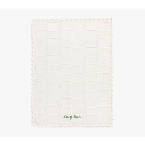 Patchwork Organic Cotton Knit Baby Blanket