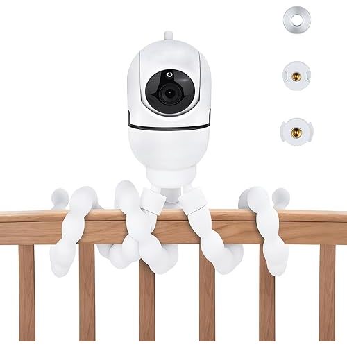 Adjustable Baby Monitor Mount, 7.8'' Tripod Baby Monitor Stand for HelloBaby HB65/HB40/HB6550/HB66/ HB6339/HB6550 Pro, ANMEATE SM935E, Flexible Baby Camera Stand for 1/4 Thread Connection Monitors