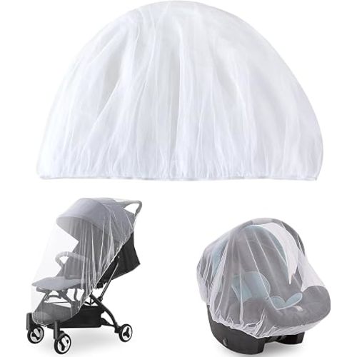 Mosquito Net for Stroller, Baby Bug Netting and Mesh Protection, White