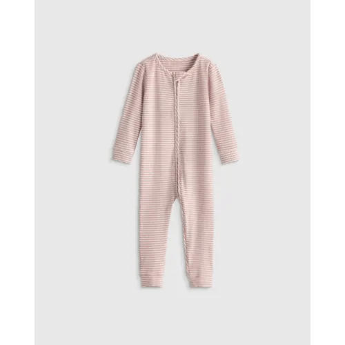 Softest Rib One Piece in Lilac Stripe