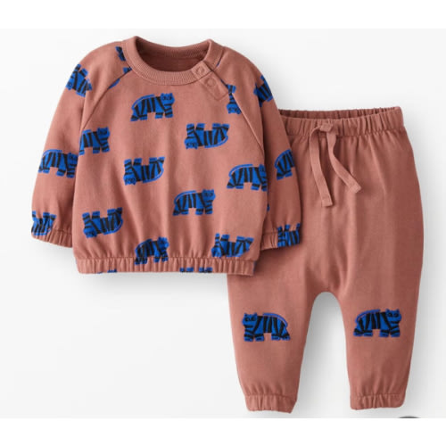Baby French Terry Sweatshirt & Sweatpants Set