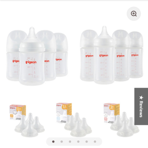 PP Wide Neck Baby Bottle Bundle for Newborn(0~3+ m)