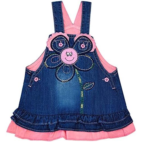 Peacolate 3M-3Years Baby Girl Denim Casual Cute Suspender Dress