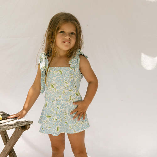 Lola Swim Dress · Hydrangea | Baby & Girls Swimsuits | Girls Bikinis | Luxury Swimsuits & Bikinis For Girls & Baby – Petit Playa