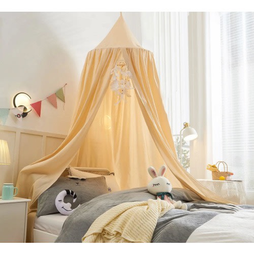 Large Bed Canopy for Kids room – Bed Netting Nursery Decor, Easy Setup Toddler Canopy Tent, Hanging Tent for Kids Room Decor