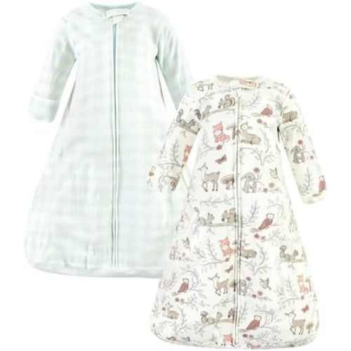 Hudson Baby BabyCotton Long-Sleeve Wearable Sleeping Bag, Sack, Blanket