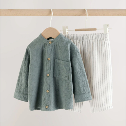 Green Shirt and Trousers Baby Set (0mths-3yrs) from Next USA