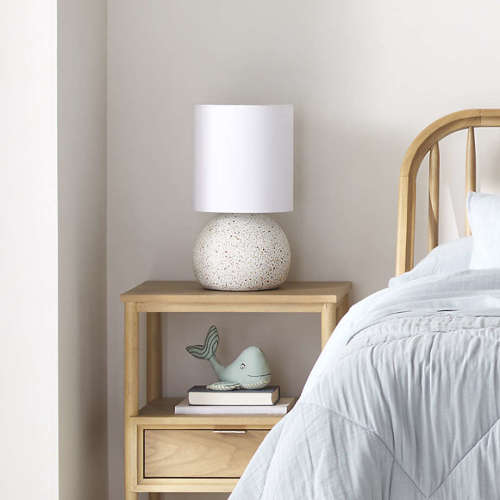 White Terrazzo Kids Table Lamp