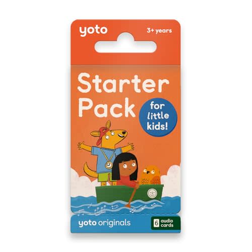 Yoto Starter Pack for Little Kids – 6 Kids Audio Cards for Use with Player & Mini All–in–1 Audio Device, Educational Screen–Free Listening with Fun Stories for Learning & Interactive Quizzes, Ages 3+