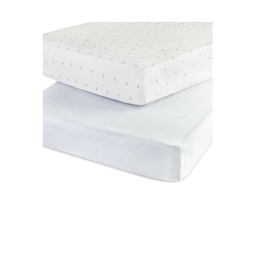 Gingham Bear Collection Baby Fitted Crib Sheets 2 Pack, One Size