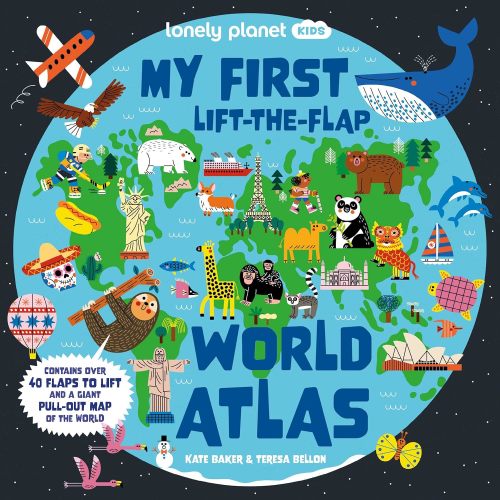 Lonely Planet Kids My First Lift-the-Flap World Atlas: Giant Pull Out Map | Wow Factor Facts & Surprises | Search & Find Games | Beautiful & Engaging Illustrations
