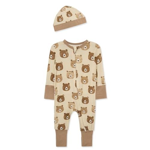 Little Me Clothes for Baby Gender Neutral Viscose from Bamboo Scratch Free Tag 2-Piece Zipper Closure Convertible Coveralls