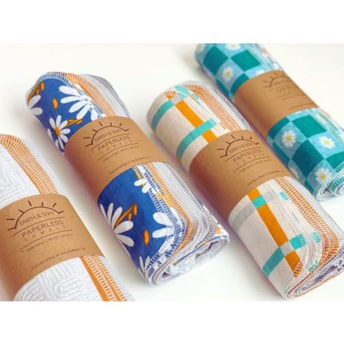 Reusable Cotton Flannel Paper Towels: Eco-Friendly Paperless Towels