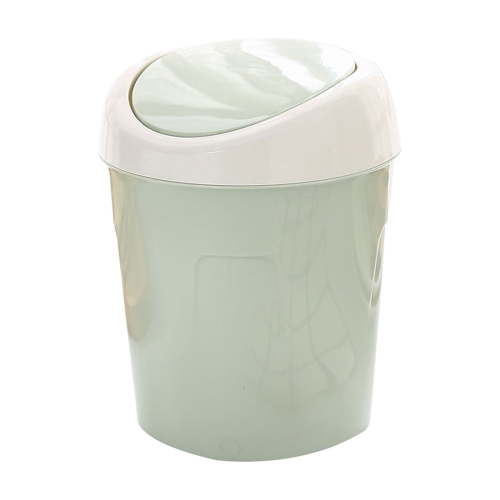 PATLOLLAV Green Small Bathroom Trash Can with Lid,Portable Press Type With Lid Trush Bucket,Mini Waste Bin ,Plastic Garbage Can for Kitchen, Bathroom, Bedroom,Office, Under Desk