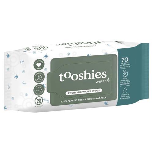 Tooshies Baby Wipes Probiotic Pure Water 70 Pack