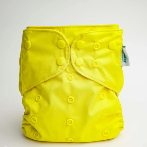 Solid Color: Essentials Pocket Cloth Diaper with Athletic Wicking Jersey, Grows with your Baby