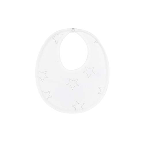 Grey Stars Print Bib