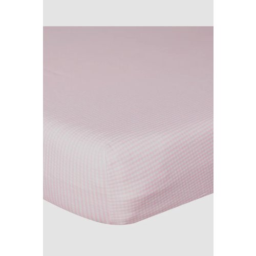 Nellapima Pink Gingham Crib Sheets