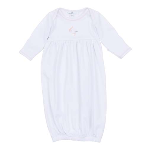 Newborn Baby Girl Gown Gift Set - Vintage Stork - Pink